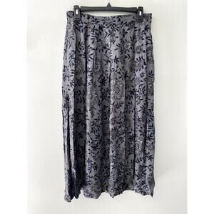Vintage 90's Grunge Gray Whimsygoth Cottage Fairy Witchy Maxi Skirt M